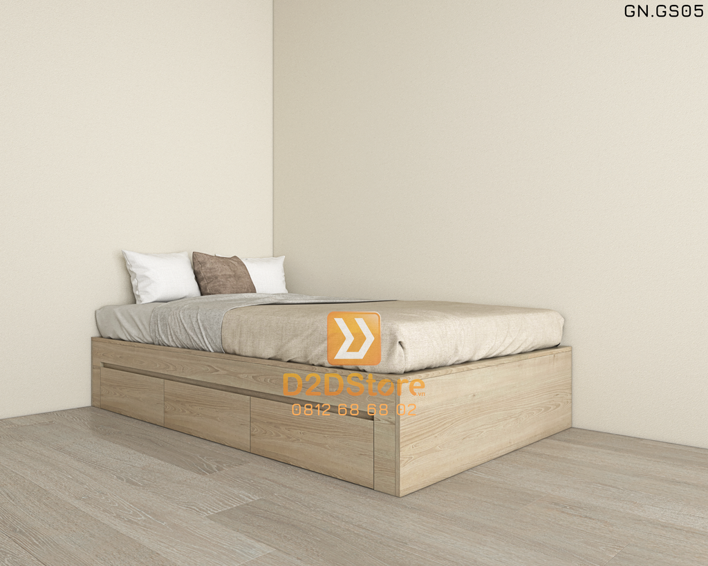 Giường ngủ kiểu bục sàn GN.GS05