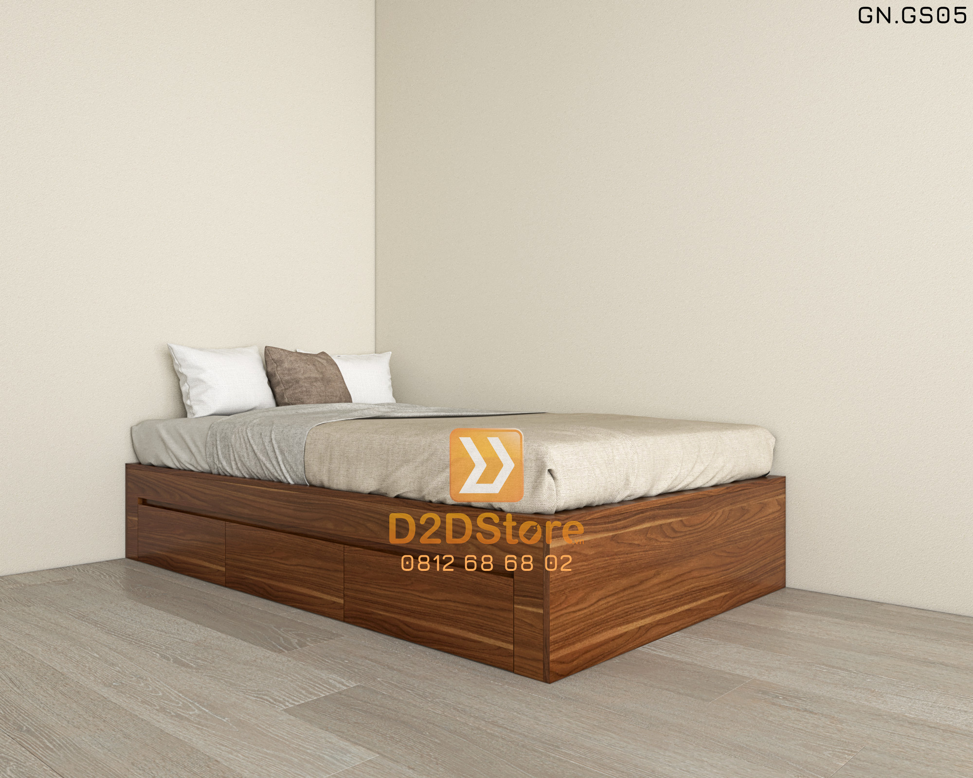  Giường ngủ kiểu bục sàn GN.GS05 