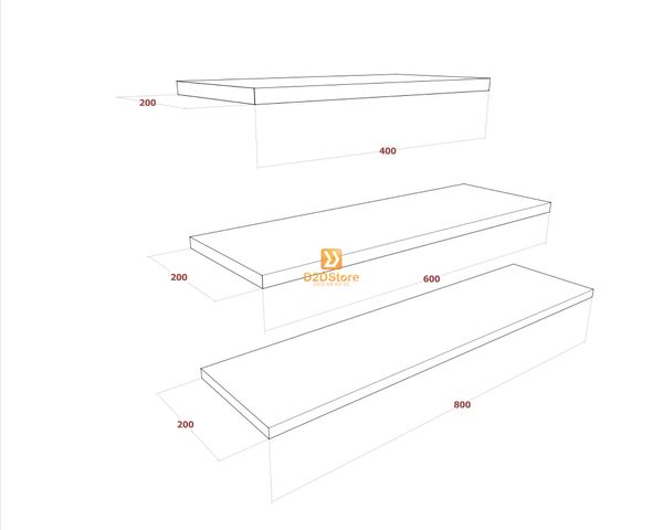 Kệ thanh ngang treo tường KTN.TT01