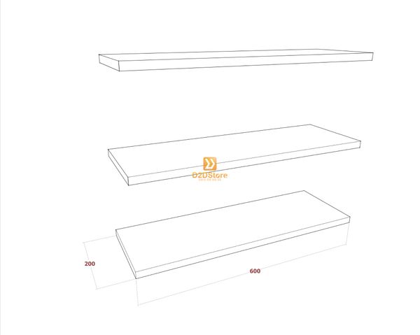 Kệ thanh ngang treo tường KTN.TT06