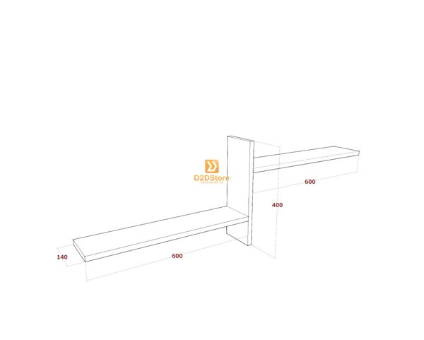 Kệ thanh ngang treo tường KTN.TT03