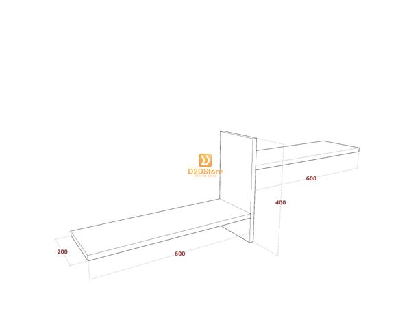 Kệ thanh ngang treo tường KTN.TT03