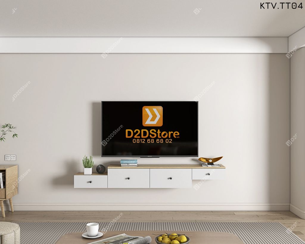 Kệ tivi treo tường KTV.TT04