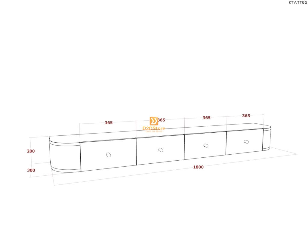 Kệ tivi treo tường KTV.TT05