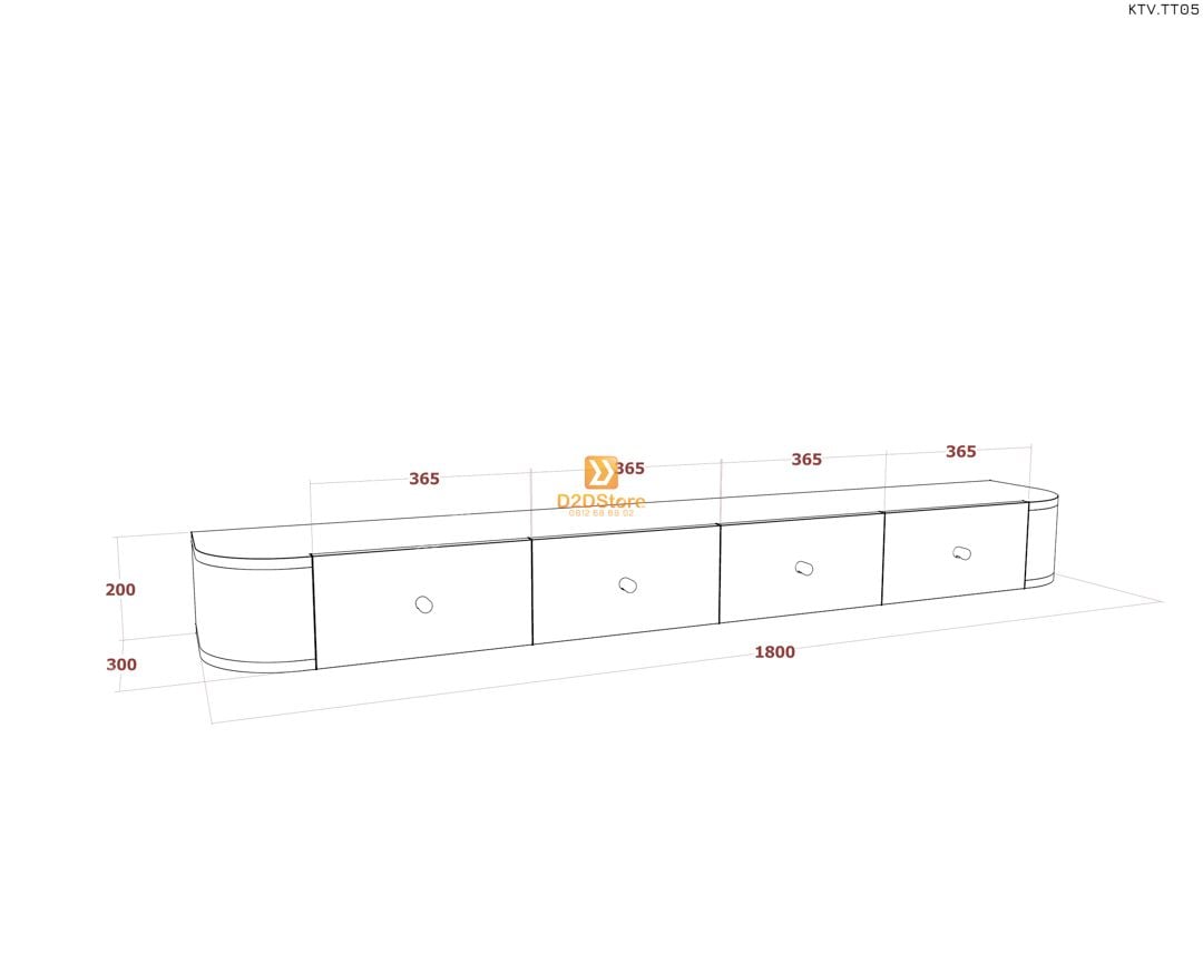  Kệ tivi treo tường KTV.TT05 