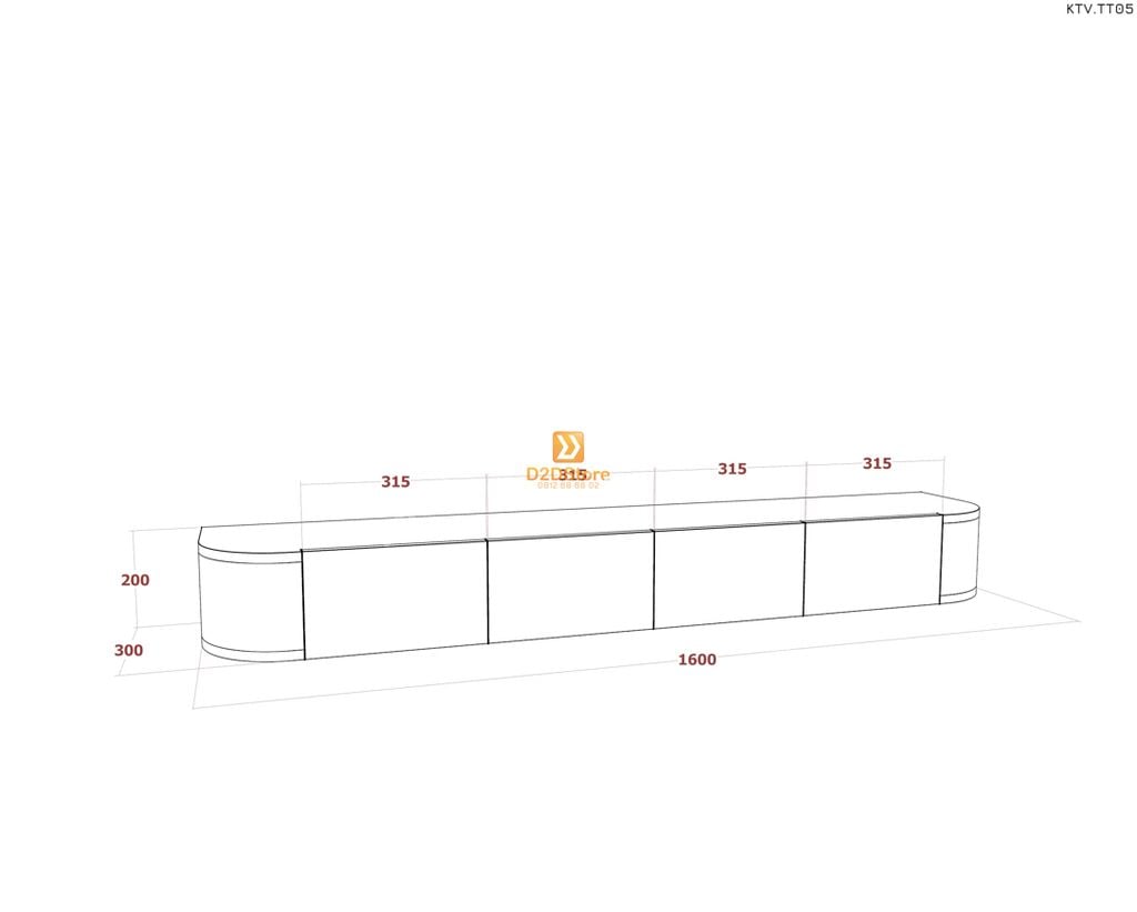Kệ tivi treo tường KTV.TT05