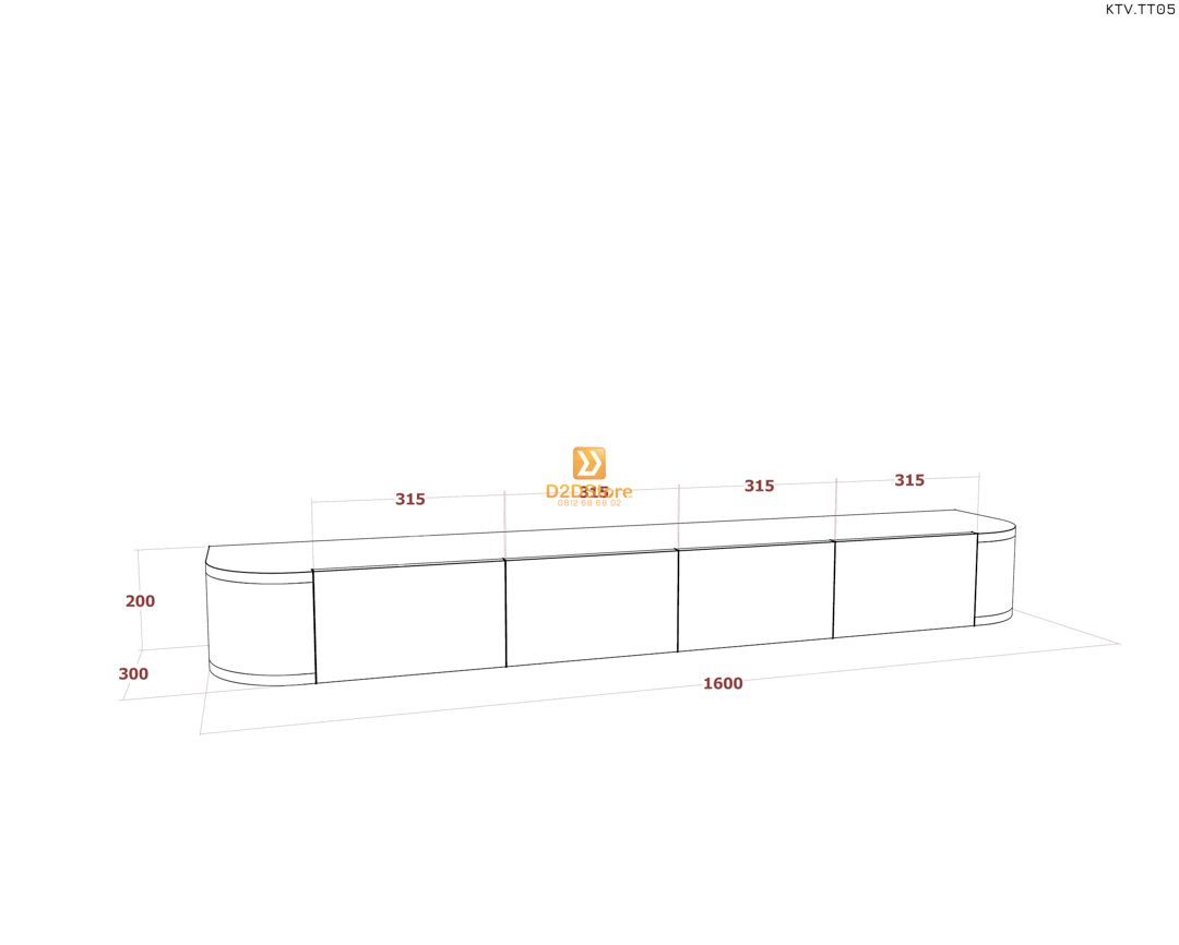  Kệ tivi treo tường KTV.TT05 
