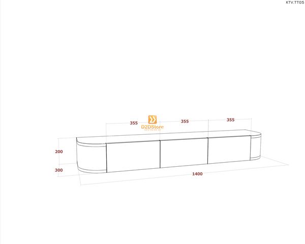 Kệ tivi treo tường KTV.TT05