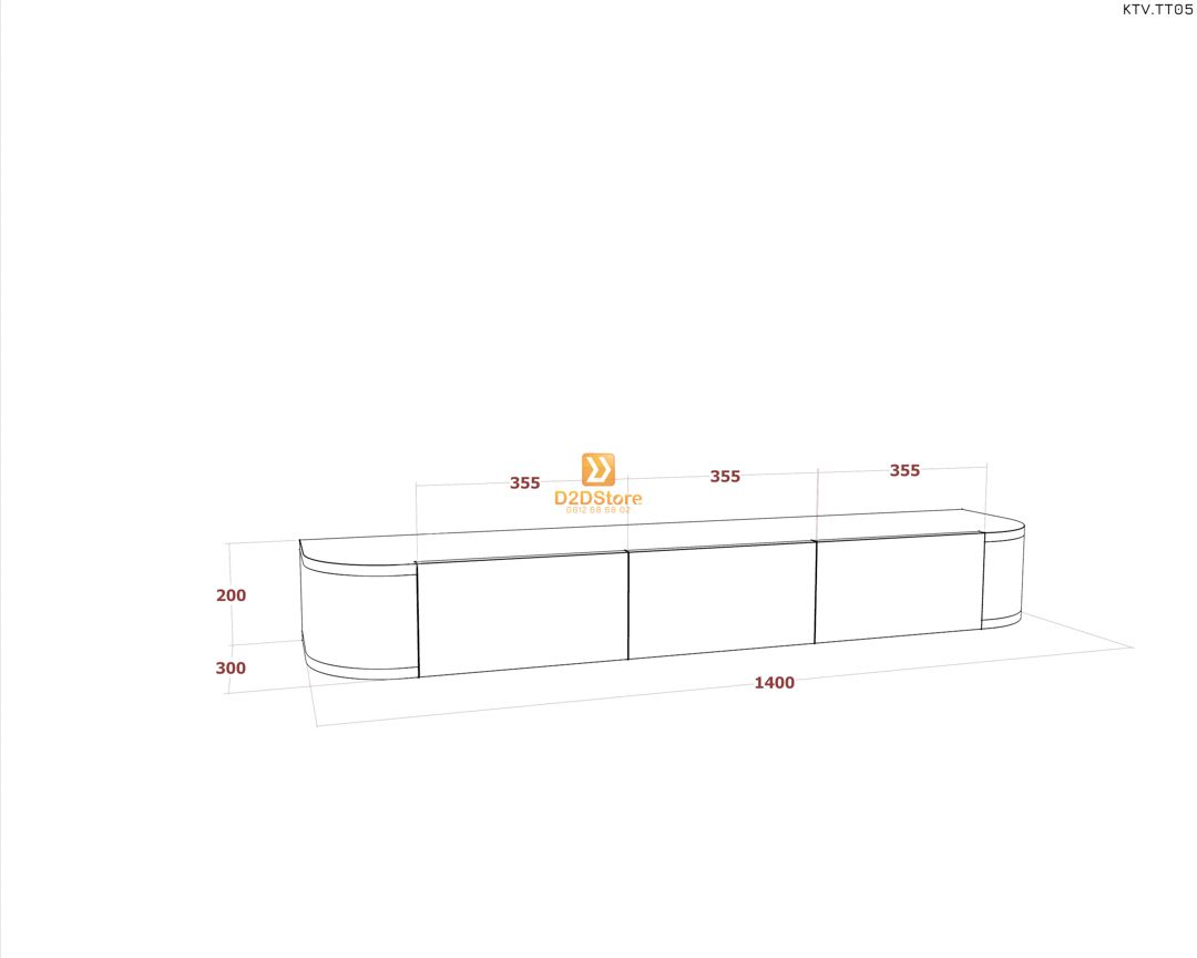  Kệ tivi treo tường KTV.TT05 