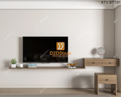 Kệ tivi kết hợp bàn trang điểm KTV.BTT01
