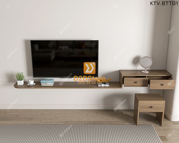 Kệ tivi kết hợp bàn trang điểm KTV.BTT01
