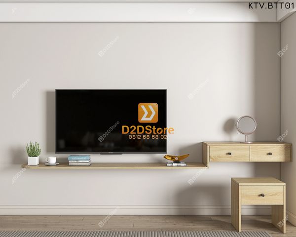 Kệ tivi kết hợp bàn trang điểm KTV.BTT01