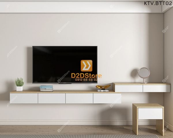 Kệ tivi kết hợp bàn trang điểm KTV.BTT02