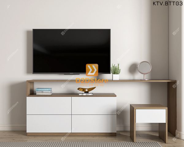 Kệ tivi kết hợp bàn trang điểm KTV.BTT03