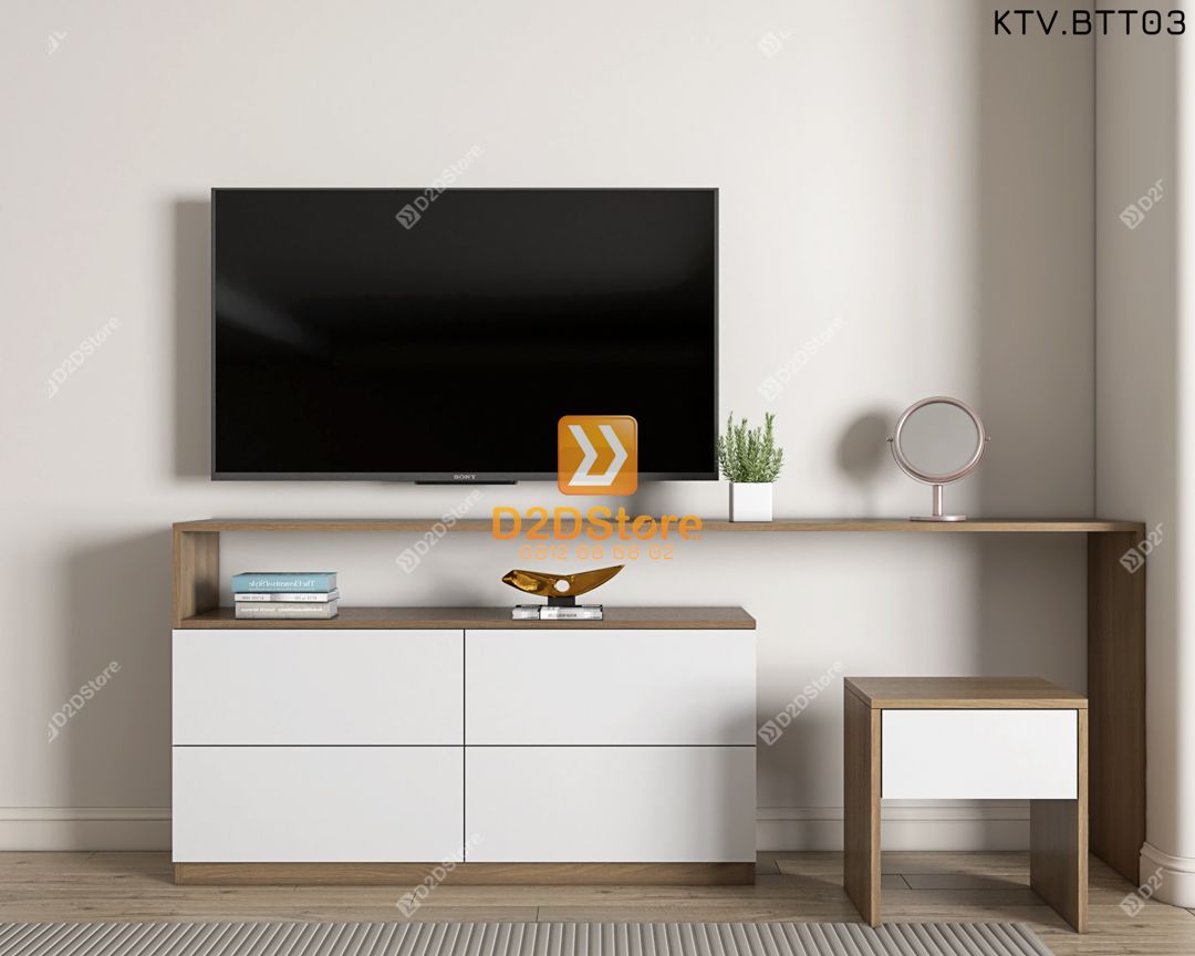  Kệ tivi kết hợp bàn trang điểm KTV.BTT03 