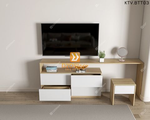 Kệ tivi kết hợp bàn trang điểm KTV.BTT03