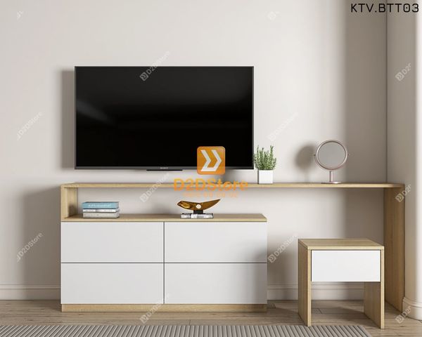 Kệ tivi kết hợp bàn trang điểm KTV.BTT03