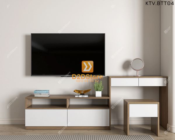 Kệ tivi kết hợp bàn trang điểm KTV.BTT04