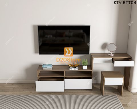Kệ tivi kết hợp bàn trang điểm KTV.BTT04