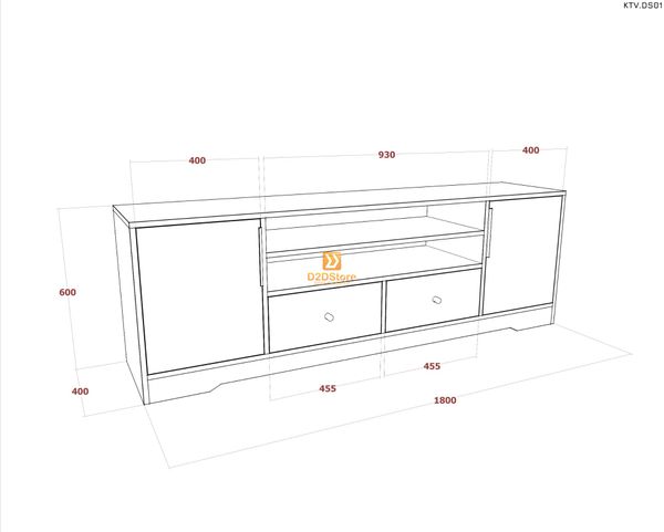 Kệ tivi để sàn KTV.DS01