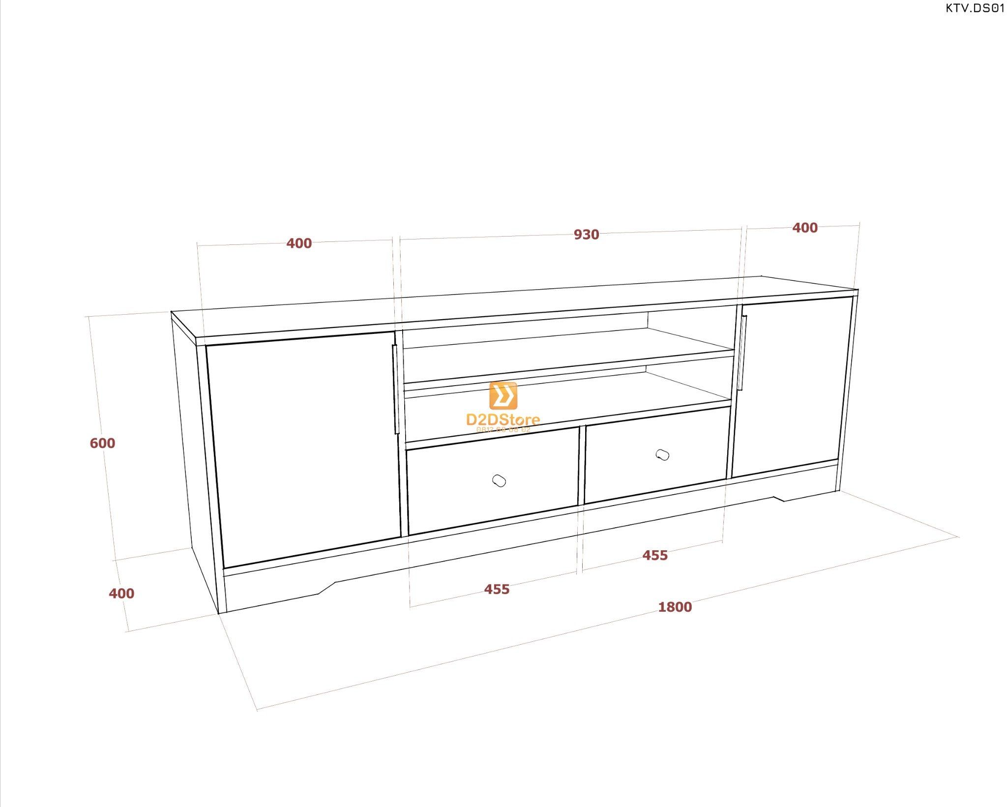  Kệ tivi để sàn KTV.DS01 