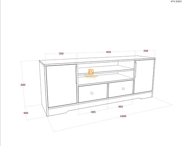 Kệ tivi để sàn KTV.DS01