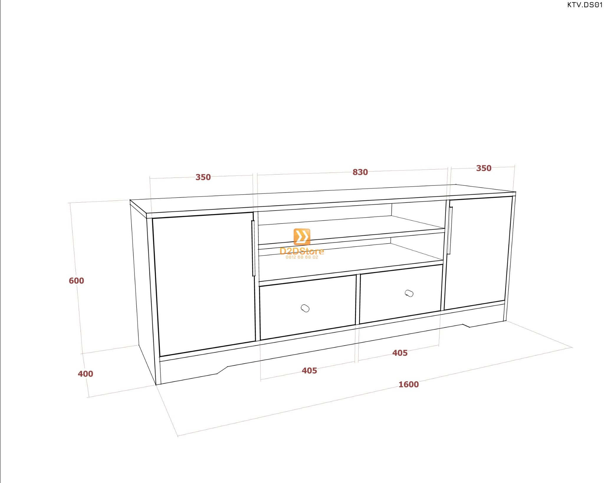  Kệ tivi để sàn KTV.DS01 