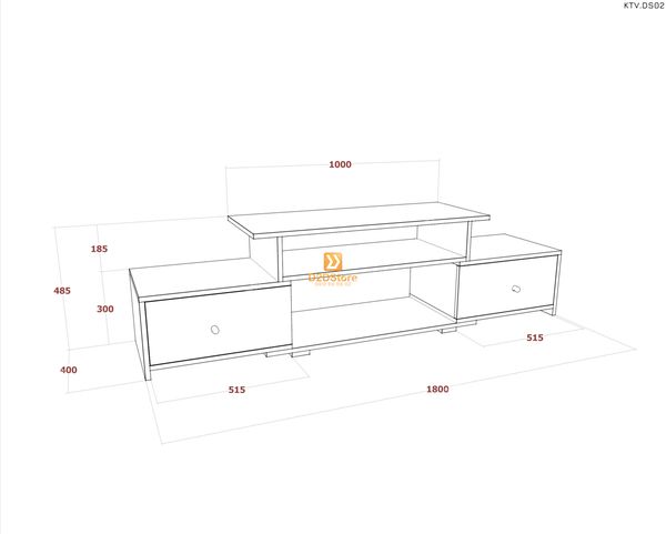 Kệ tivi để sàn KTV.DS02