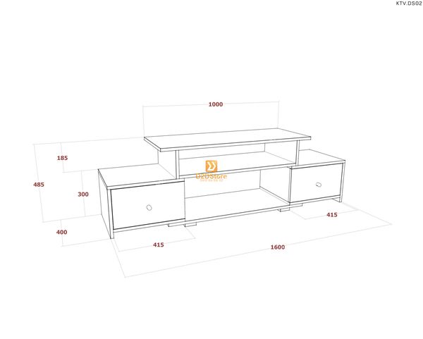 Kệ tivi để sàn KTV.DS02