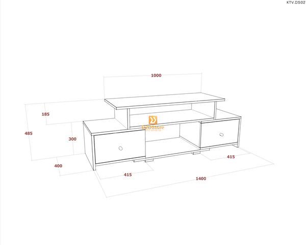 Kệ tivi để sàn KTV.DS02