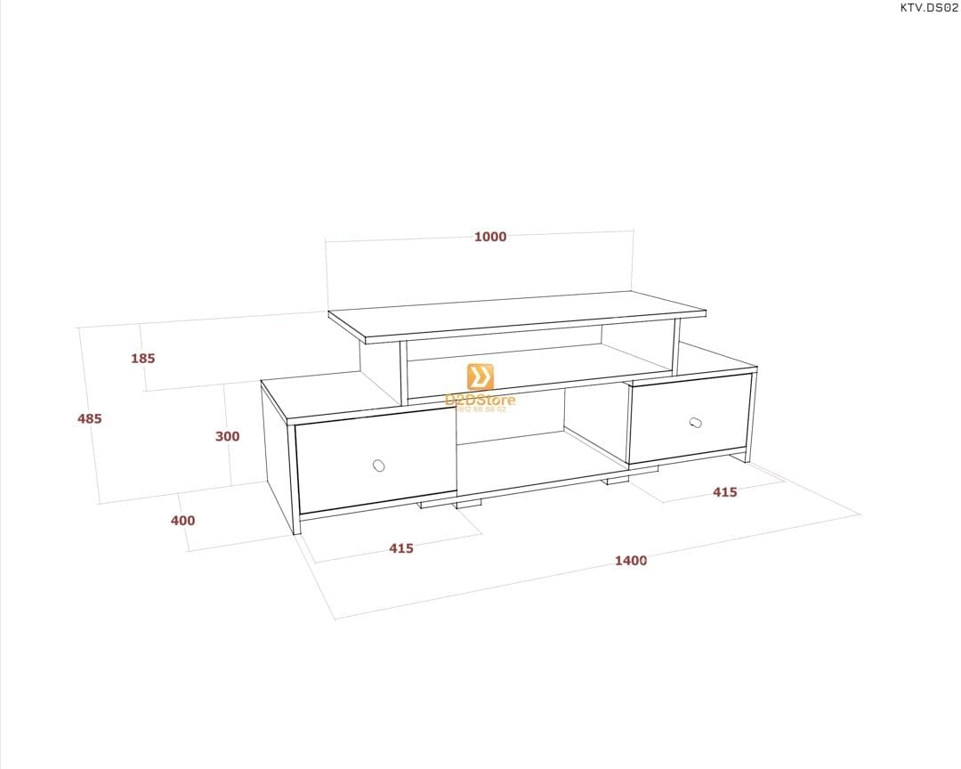  Kệ tivi để sàn KTV.DS02 