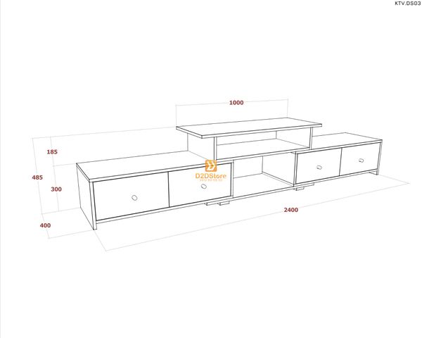 Kệ tivi để sàn KTV.DS03