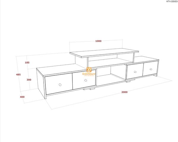 Kệ tivi để sàn KTV.DS03