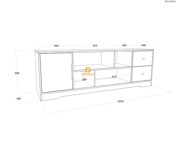 Kệ tivi để sàn KTV.DS04