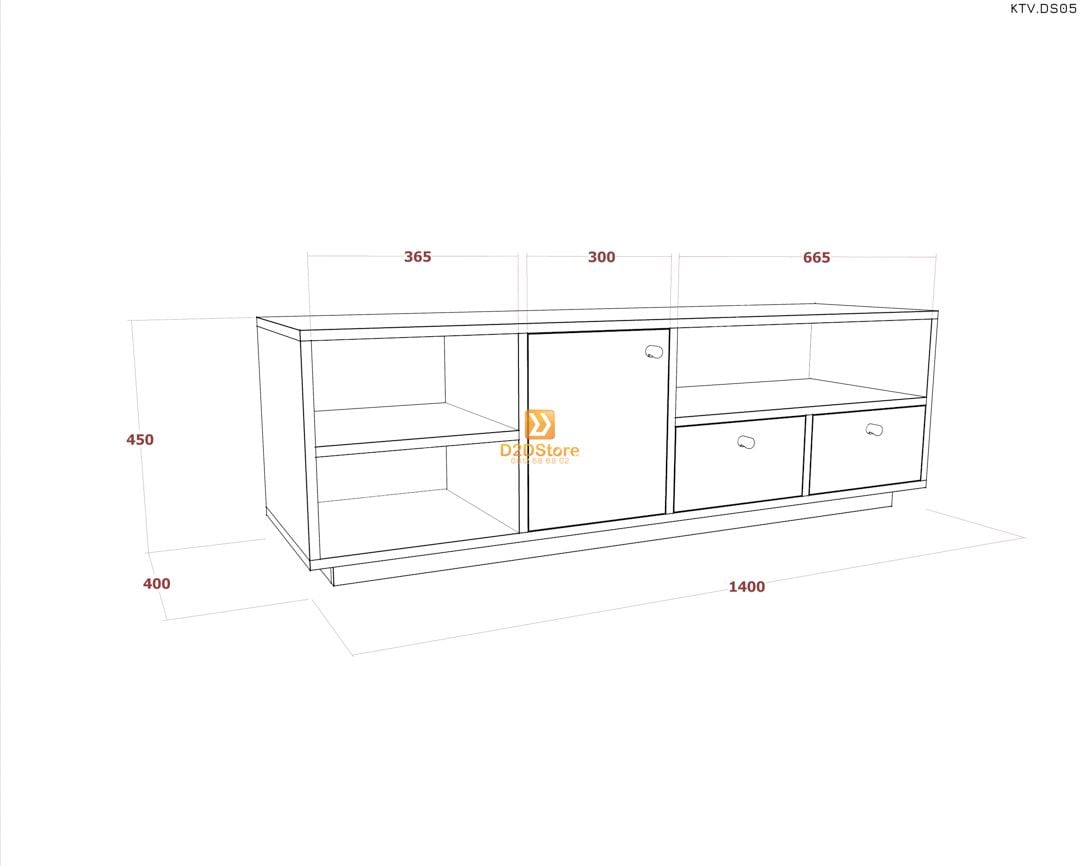  Kệ tivi để sàn KTV.DS05 