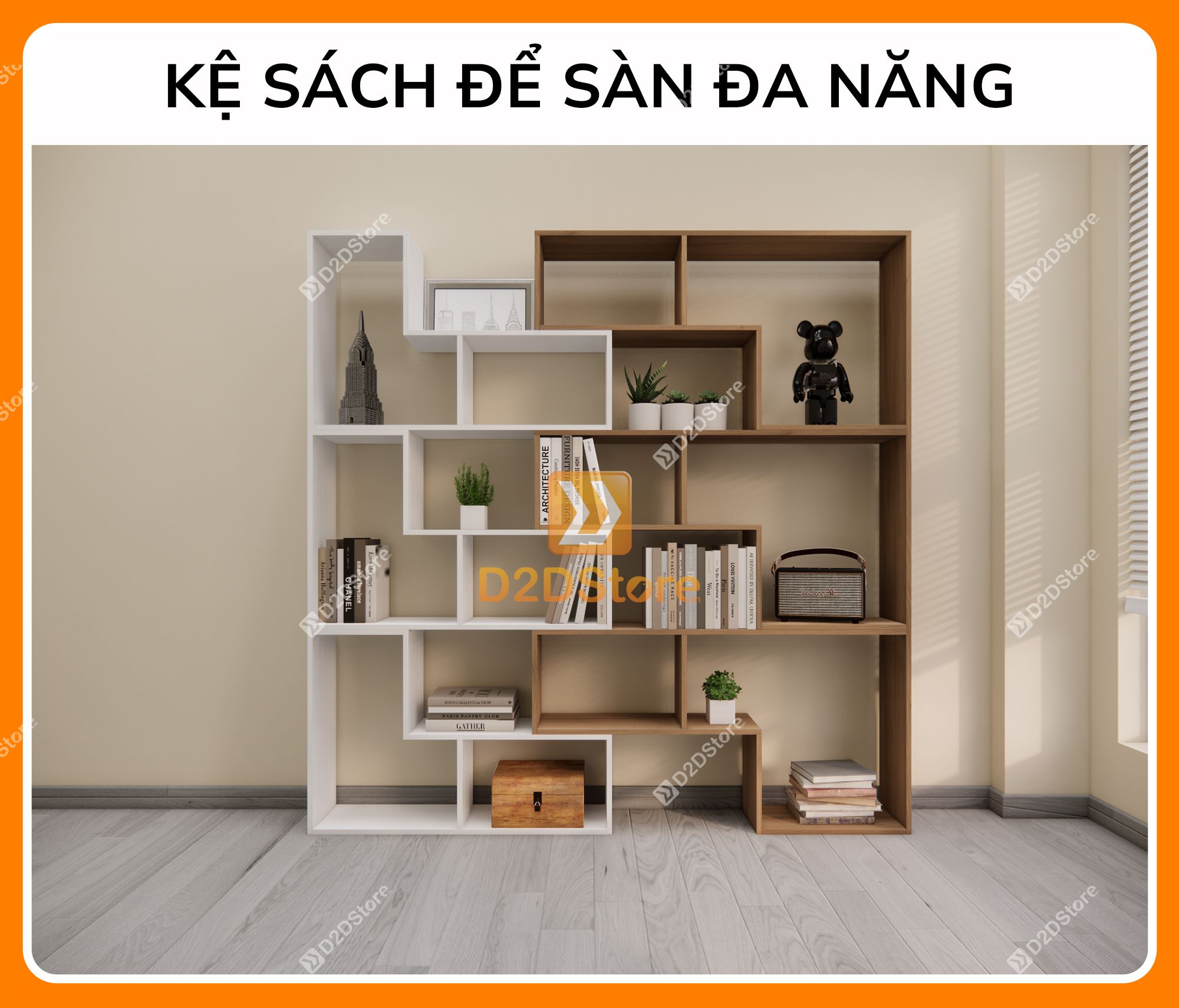  Kệ sách để sàn KS.DS08 