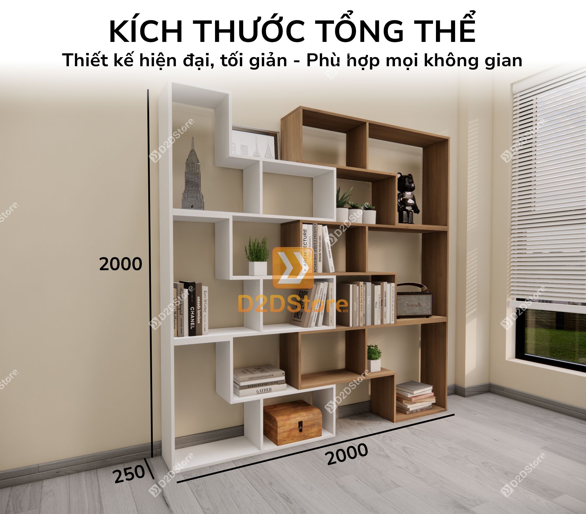  Kệ sách để sàn KS.DS08 