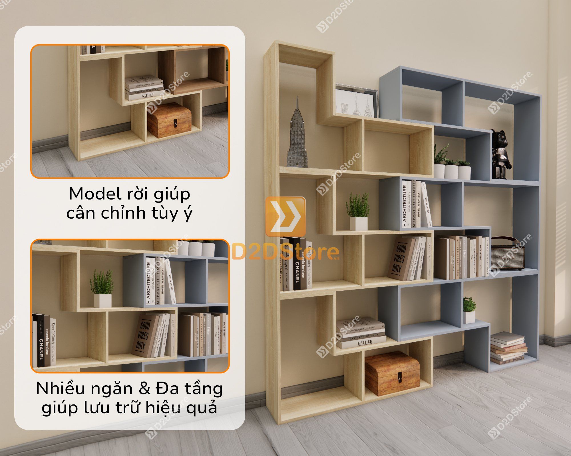  Kệ sách để sàn KS.DS08 