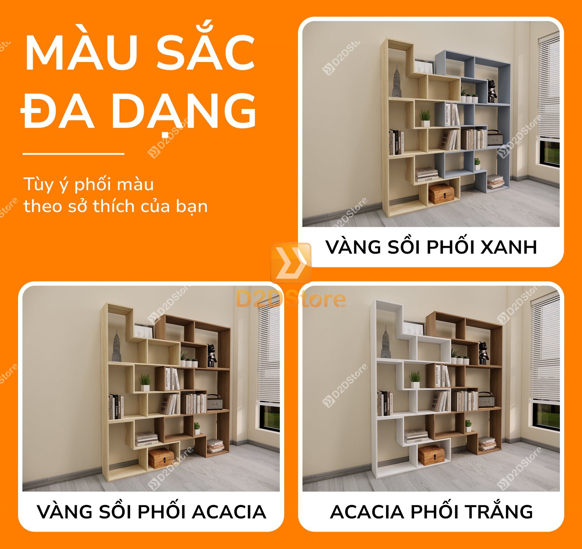  Kệ sách để sàn KS.DS08 