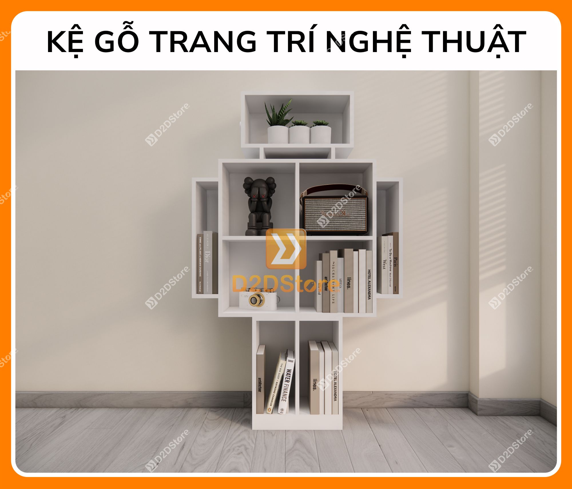  Kệ trang trí nghệ thuật KS.NT01 