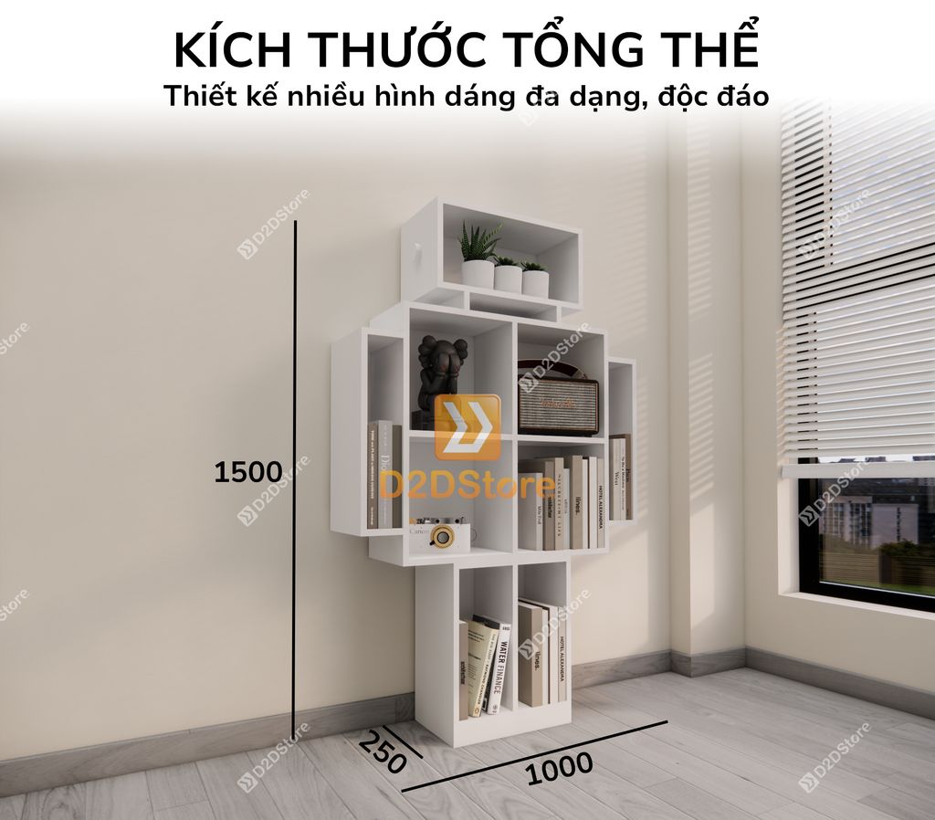 Kệ trang trí nghệ thuật KS.NT01