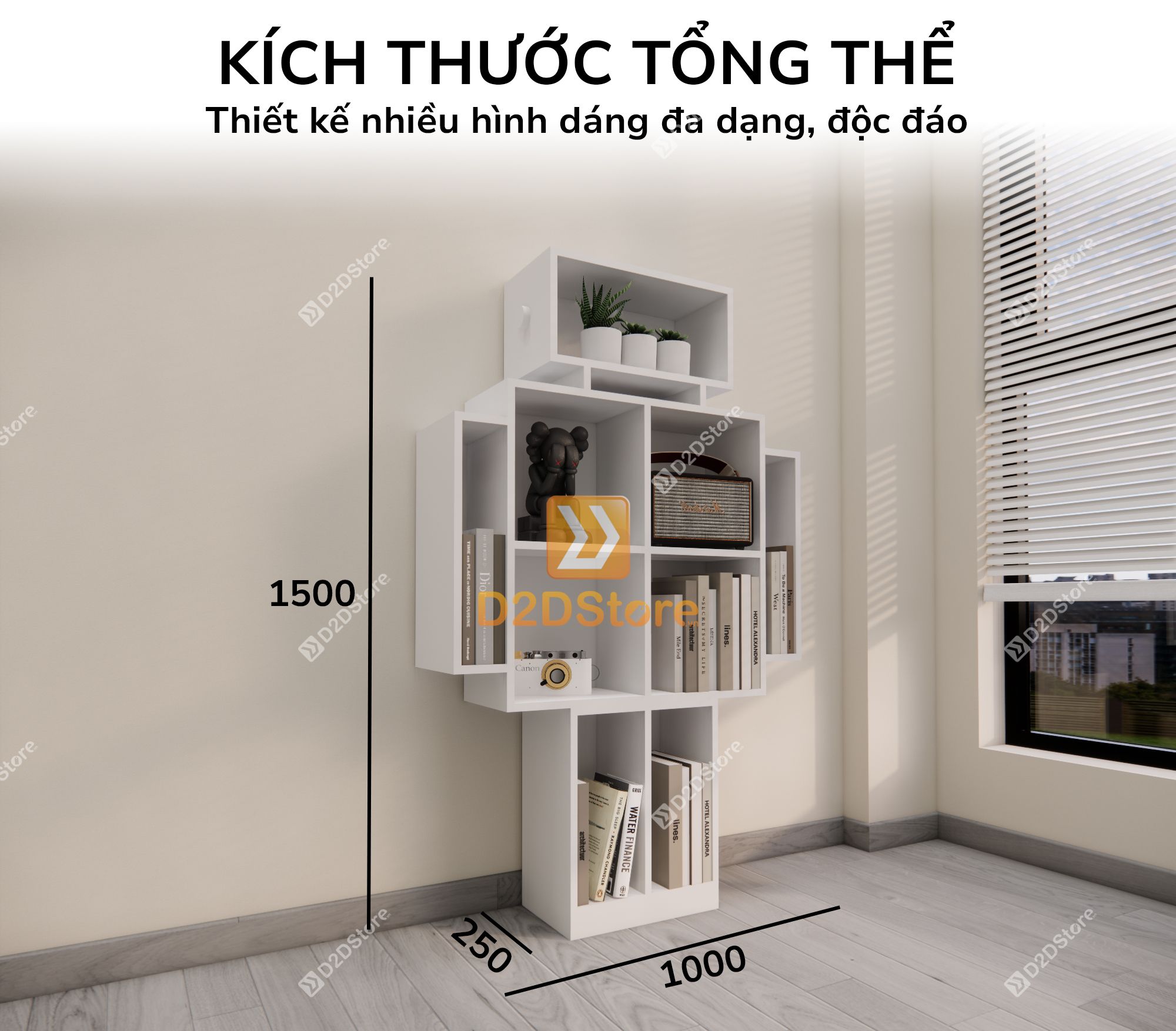  Kệ trang trí nghệ thuật KS.NT01 