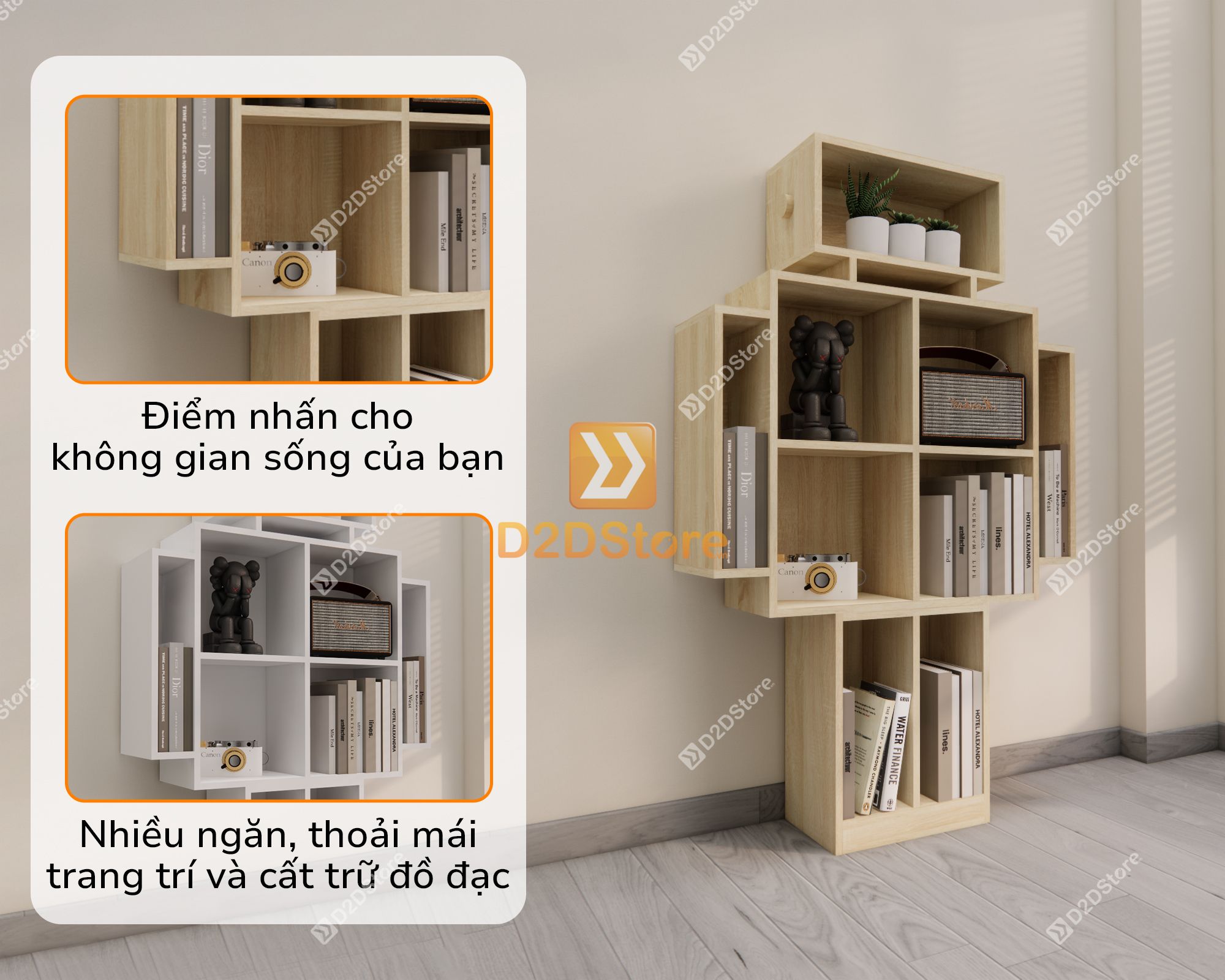  Kệ trang trí nghệ thuật KS.NT01 