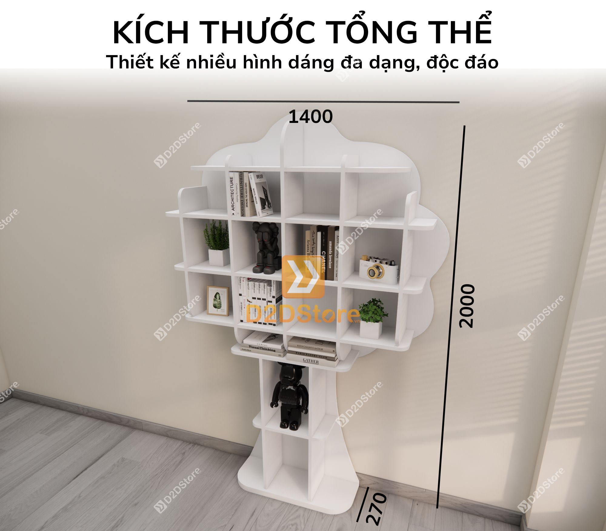  Kệ trang trí nghệ thuật KS.NT03 