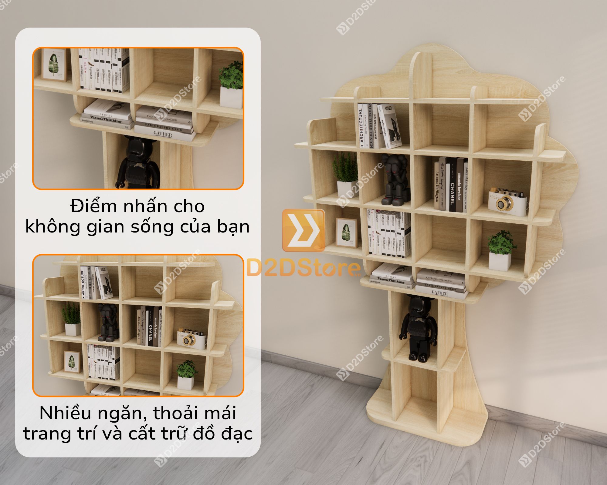  Kệ trang trí nghệ thuật KS.NT03 