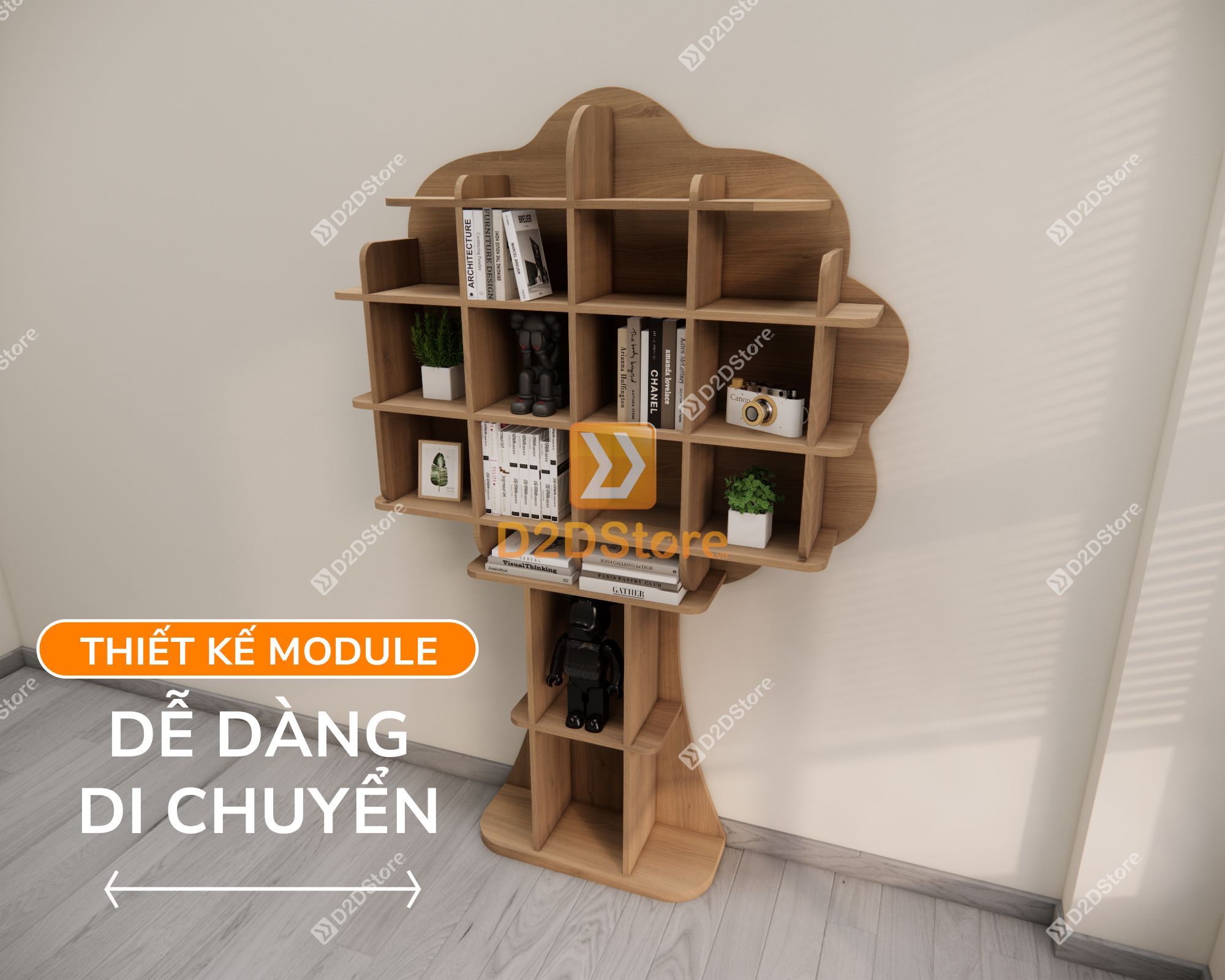  Kệ trang trí nghệ thuật KS.NT03 