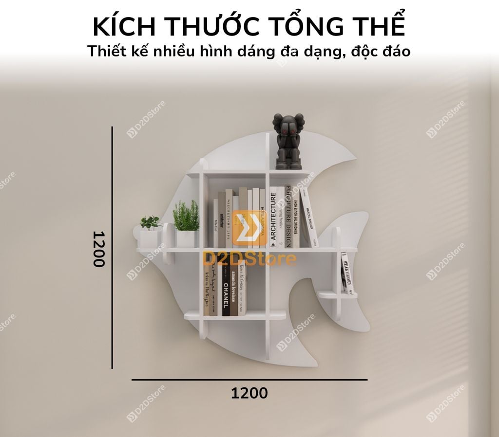 Kệ trang trí nghệ thuật KS.NT04