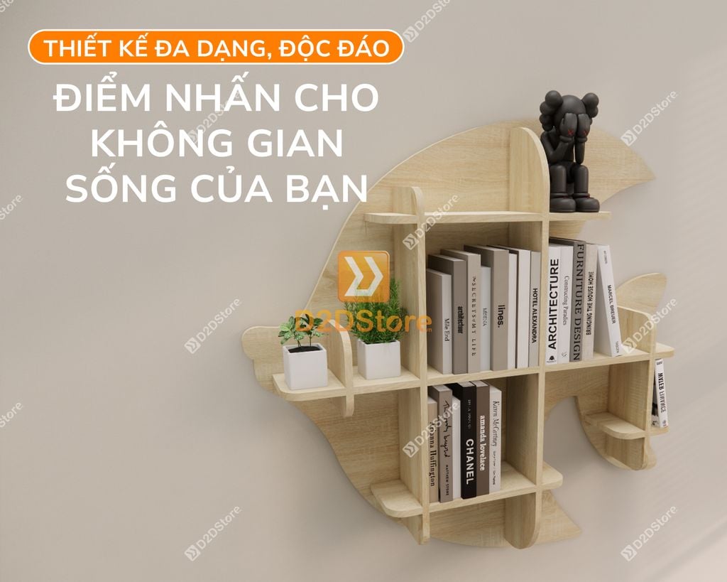 Kệ trang trí nghệ thuật KS.NT04