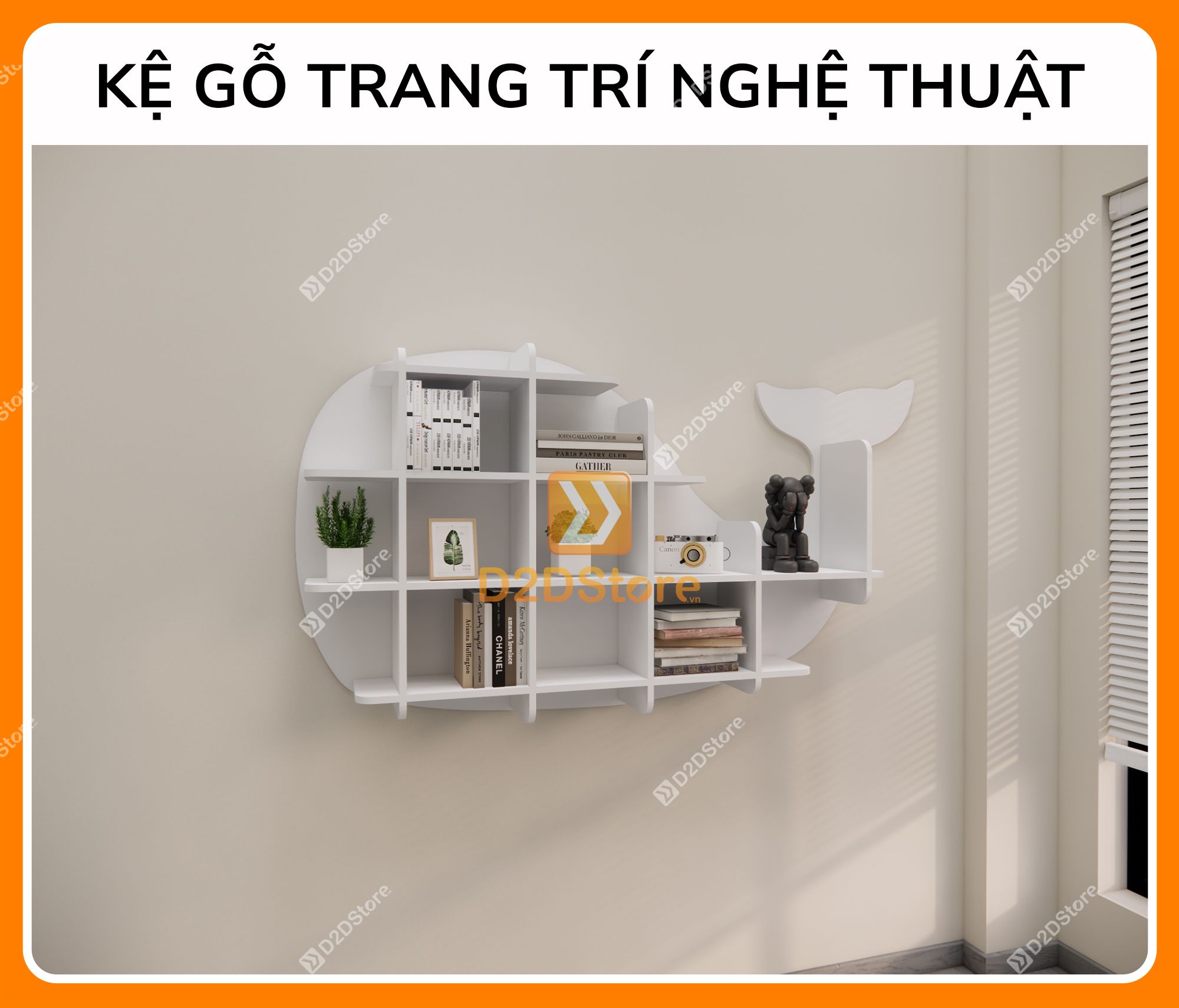  Kệ trang trí nghệ thuật KS.NT05 