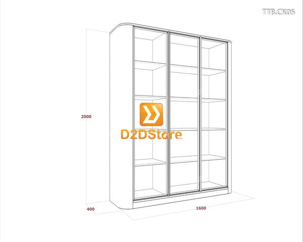 Tủ trưng bày cánh kính TTB.CK05
